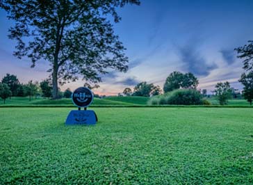 evening picture of the golf course