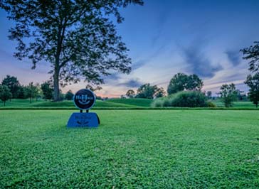 evening picture of the golf course